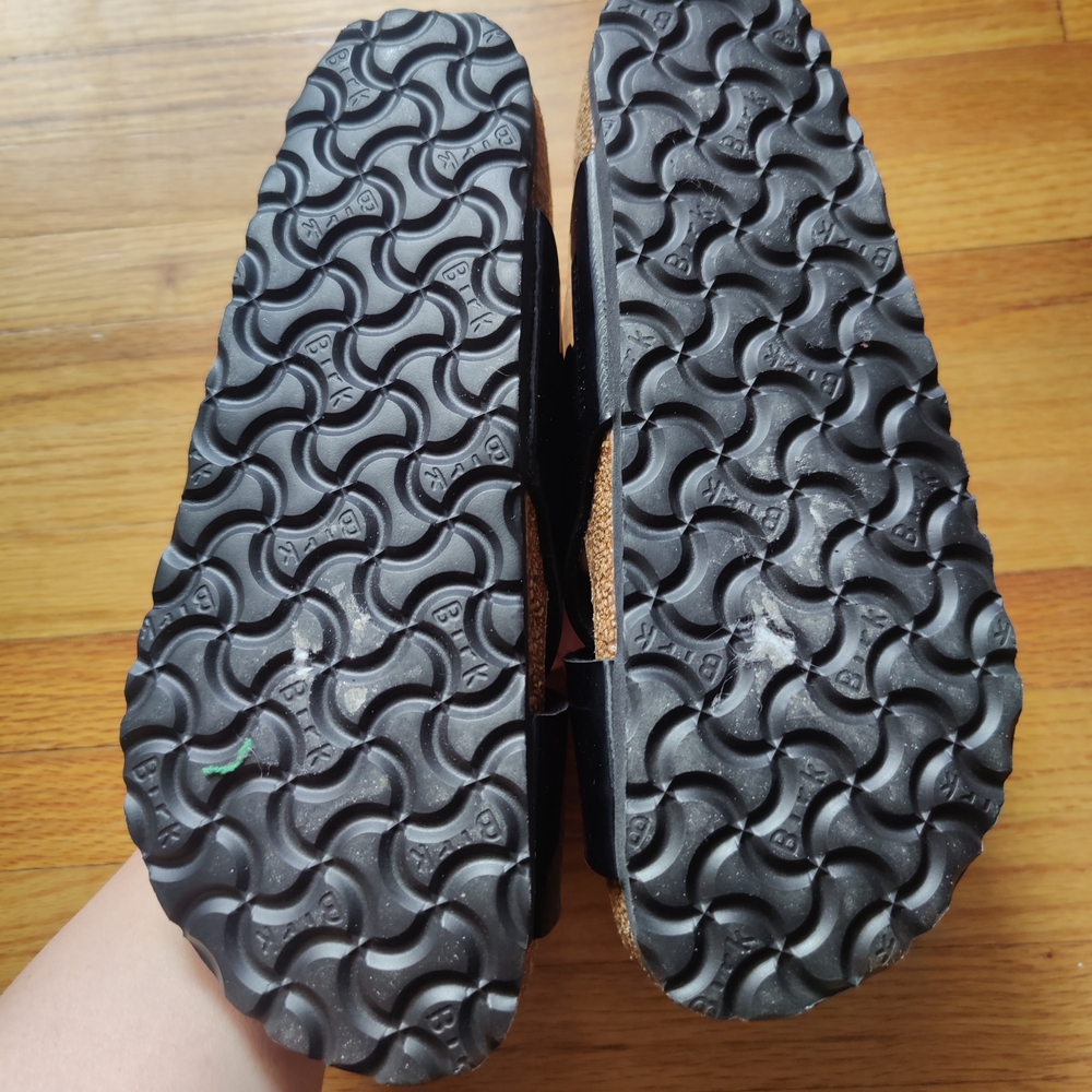Birkenstock Big Buckle Siena Glossy Patent Black Sandals Size 7 US - Picture 6 of 7
